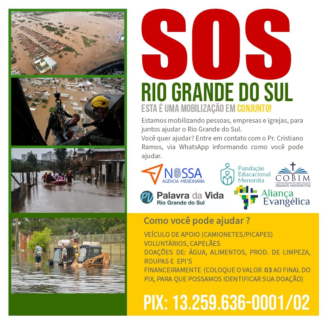 Leia mais sobre o artigo SOS – Rio Grande do Sul